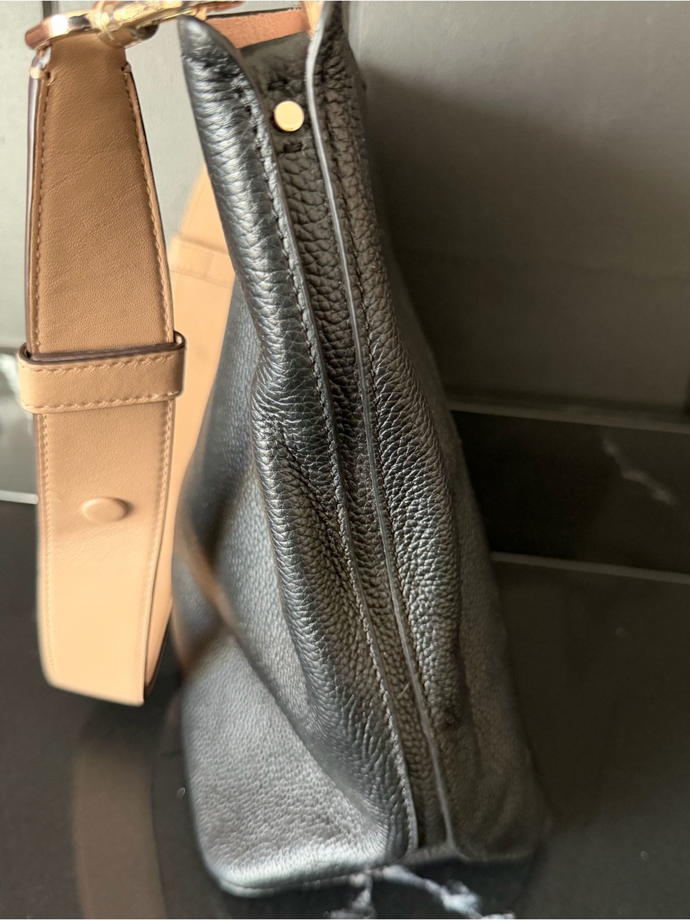 Kate Spade New York Pebbled Leather Shoulder Bag Black - Picture 4 of 10